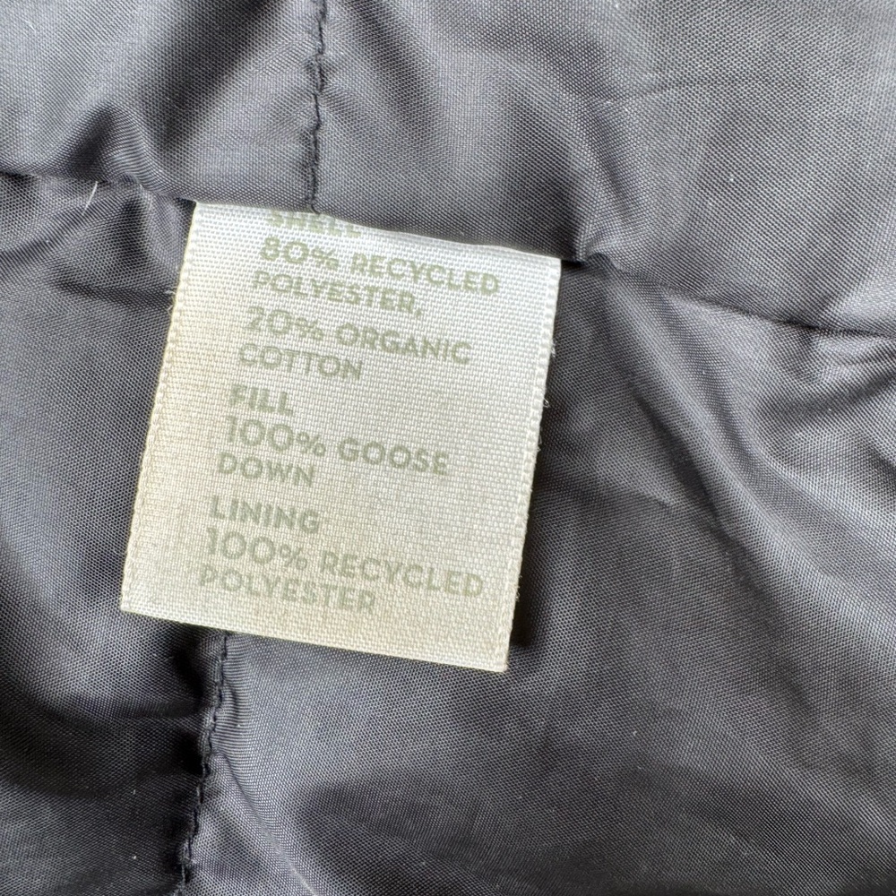 Nau Down Jacket S Hooded Insulated Waterproof Zip Snap Gray - Picture 13 of 13